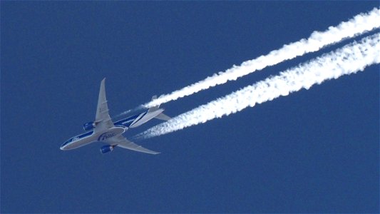 Boeing 777-F VQ-BAO AirBridgeCargo - Zaragoza to Moscow (34700 ft.)