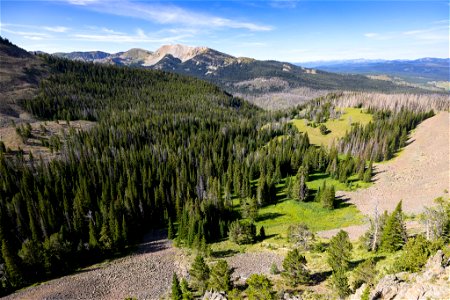 Views from Fawn Pass looking southwest towards Crowfoot Ridge North