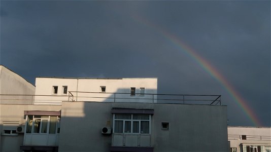 rainbow in abrud str (12) photo