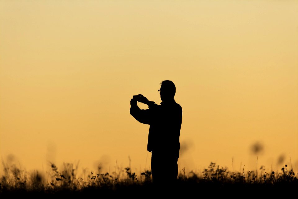Photographer's Sunset Silhouette