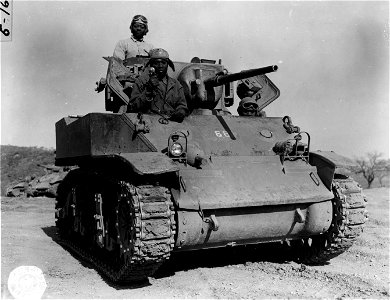 SC 364368 - Light tank manned by Negro trainees. photo