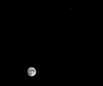 Moon and Jupiter on 10-8-22