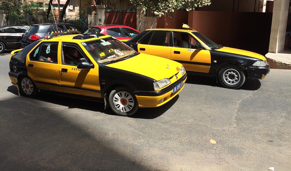 Road people cars