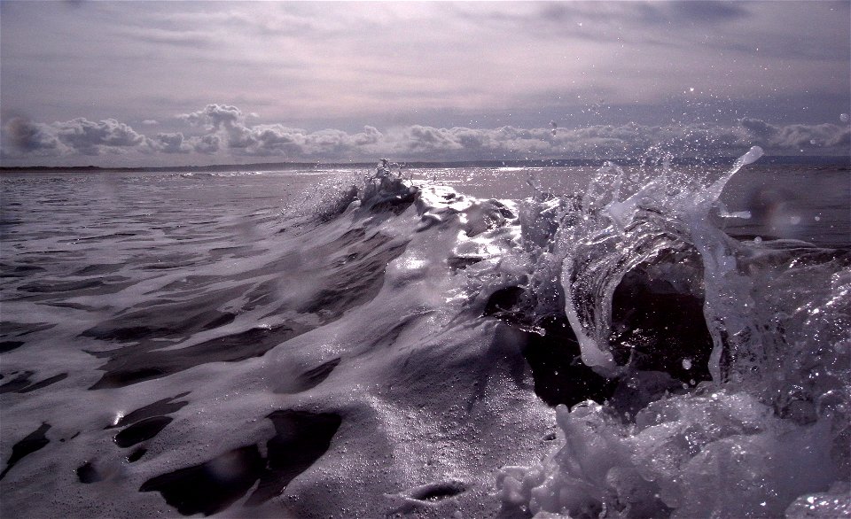 Crest of a Wave, Saunton Sands Beach, Braunton, North Devon, UK   13th Oct 2022  Sea&Sea DX-2G photo