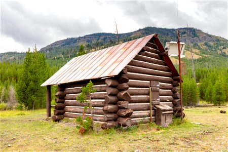 Calfee Creek Patrol Cabin: northeast view