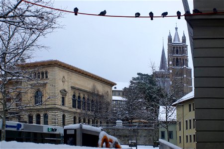 Lausanne en hiver photo
