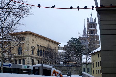 Lausanne en hiver