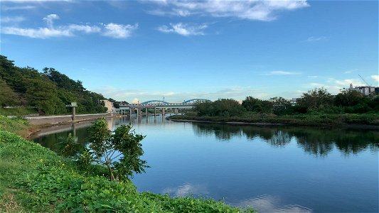 Tama River in Denenchofu, Ota-ku photo