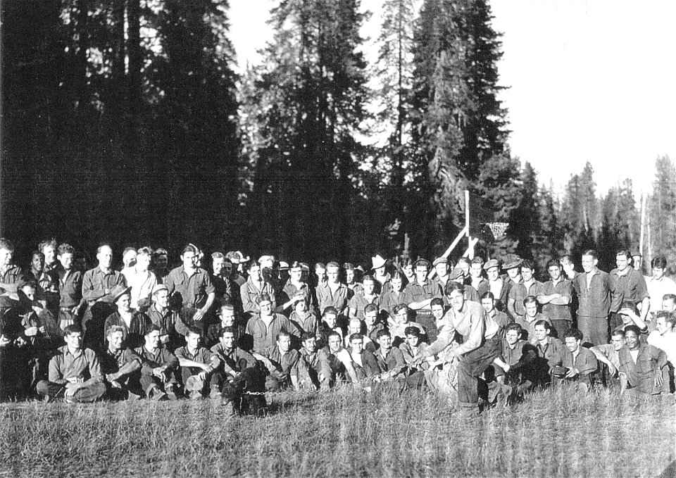 Peterson Prairie CCC Camp from 1933-USDA Forest Servce photo.