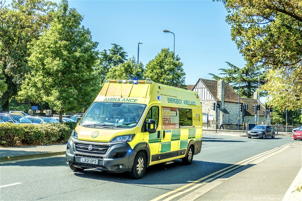 LB21OPD Emergency Ambulance Maidstone