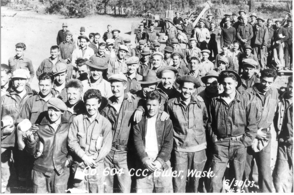 Peterson Prairie CCC Camp from 1933-USDA Forest Service photo.