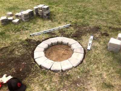 2022/365/191 Making the Fire Pit 1/4
