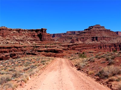 Shafer Canyon at Canyonlands NP in UT photo