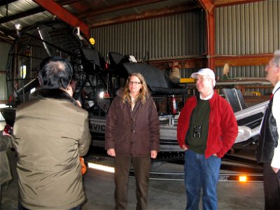 Wendy Woyczik and Tom Worthington with airboat photo