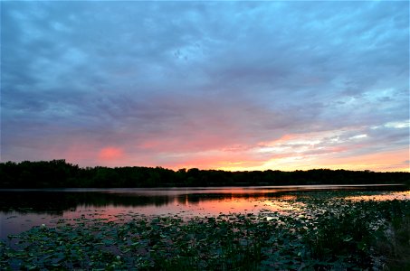 Genoa National Fish Hatchery Sunset photo