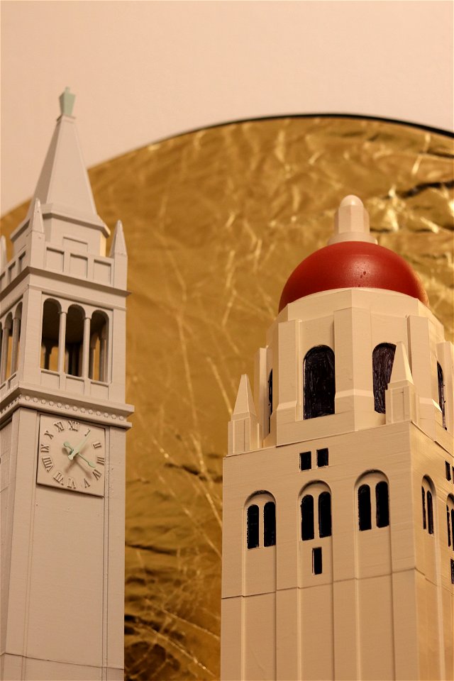 Sather Tower and Hoover Tower 3d Print
