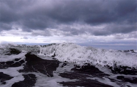 Kiteboarding, Waves, Saunton Sands Beach, Braunton, North Devon, UK   4th Oct 2022  Sea&Sea DX-2G photo