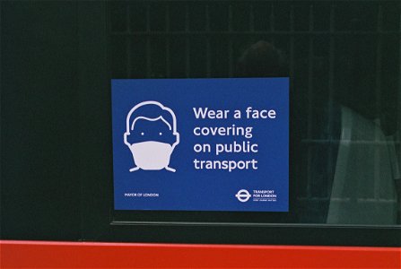 Face coverings still required on TfL services. photo