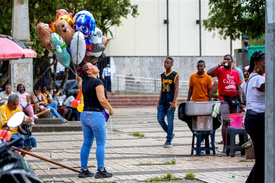 She just lost a balloon.... photo