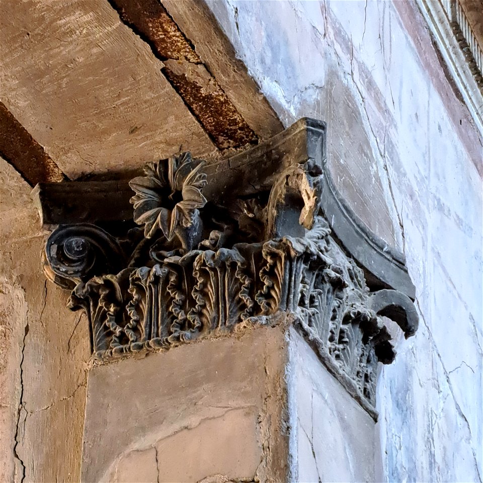 Intricate Tufa Capitals Samnite House  Herculaneum Italy