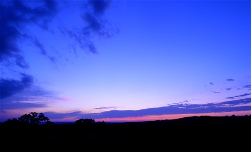 Sunset over Konza Prairie photo