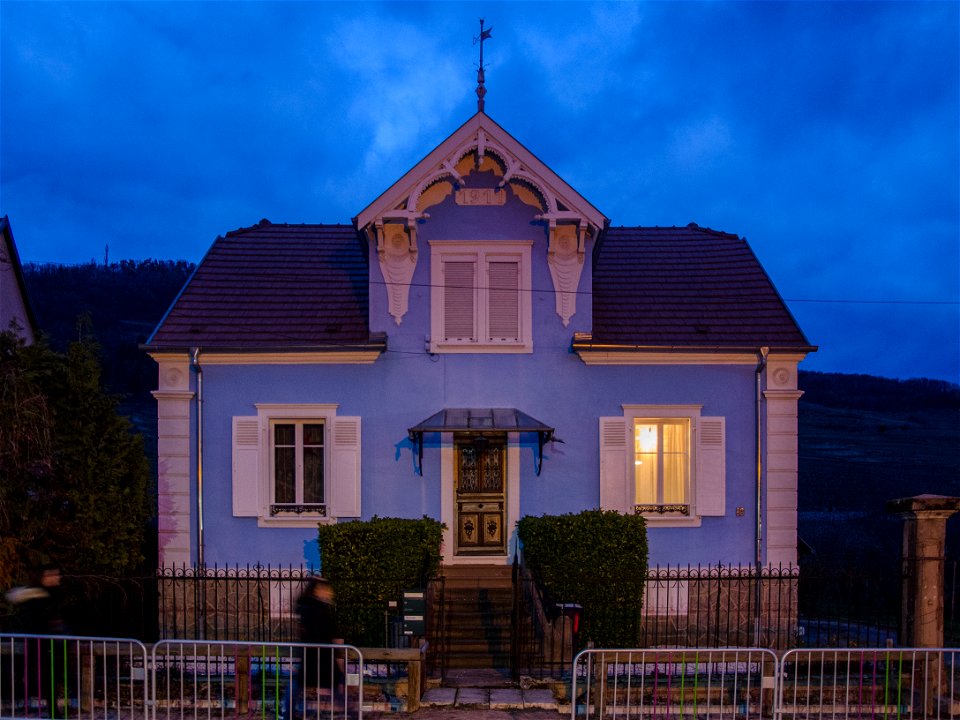 La maison de maître bleue photo