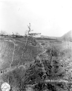 SC 270863 - Co. "B", 1st Bn., 86th Inf. Regt., 10th Mtn. Div., moves up to action. Tole area, Italy. April, 1945. photo
