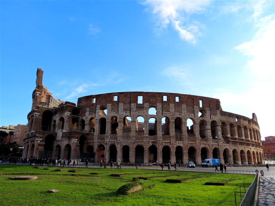 Outside View Colosseum Rome Italy