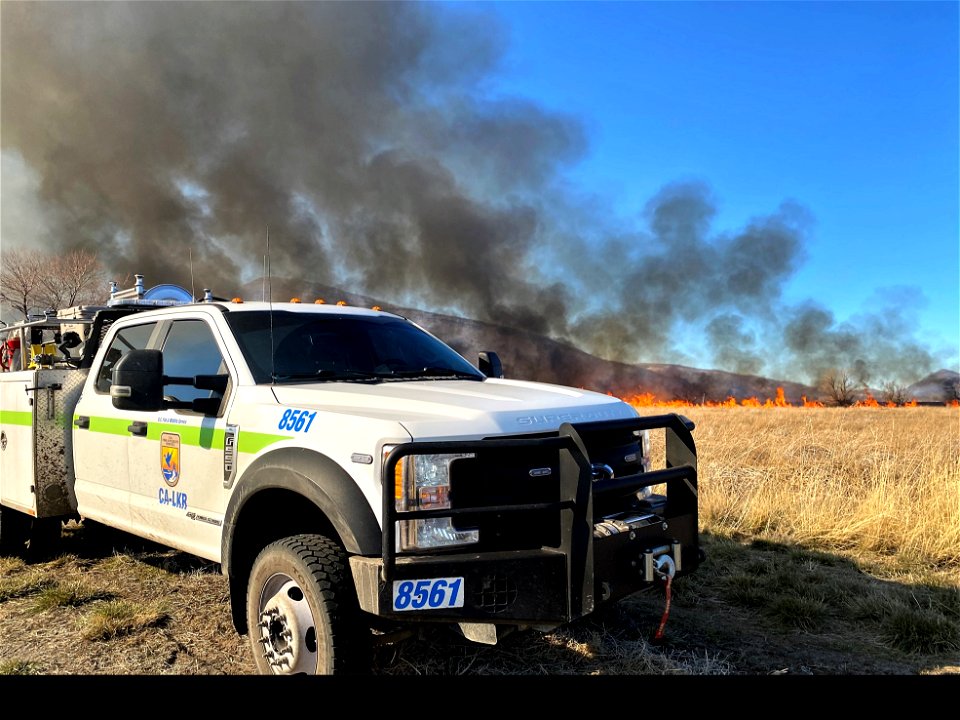 Prescribed burn at Modoc National Wildlife Refuge