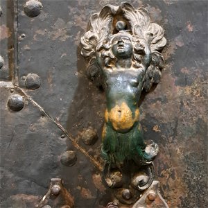 On door to the Curio San Giovanni in Laterano Rome Italy