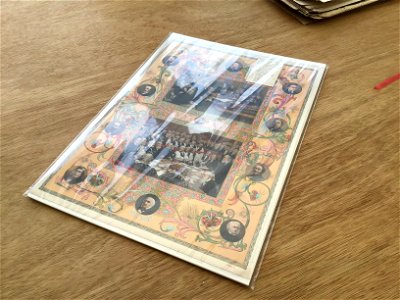 Antiques Stall Preparation The Illustrated London News 1897 Queen Victoria's Diamond Jubilee Colour Plates - Diary Note > description from publication placed inside cello bag for picture framer