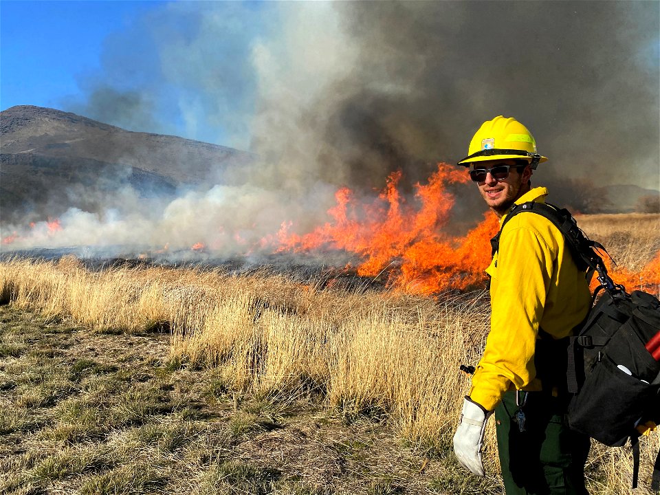 Prescribed burn at Modoc National Wildlife Refuge