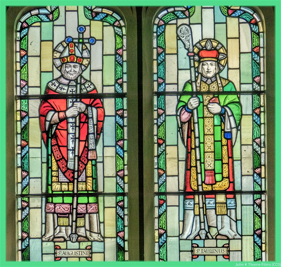 St Augustine & St Paulinus Stained Glass Windows Leybourne Church