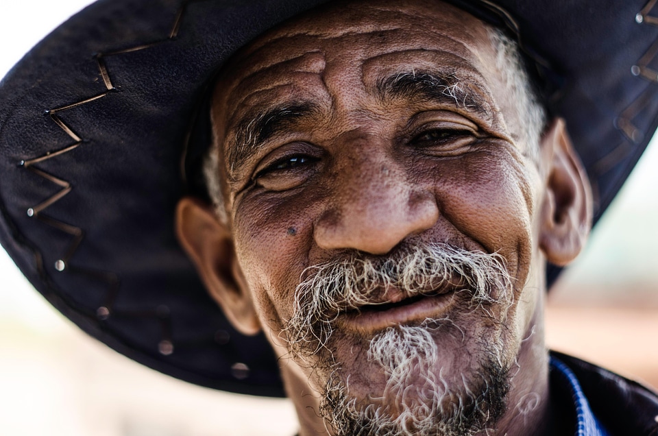 People old man hat photo