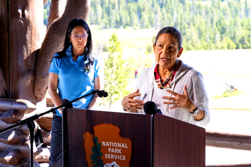 Yellowstone flood event 2022: Secretary Haaland speaks at a press availability (2)