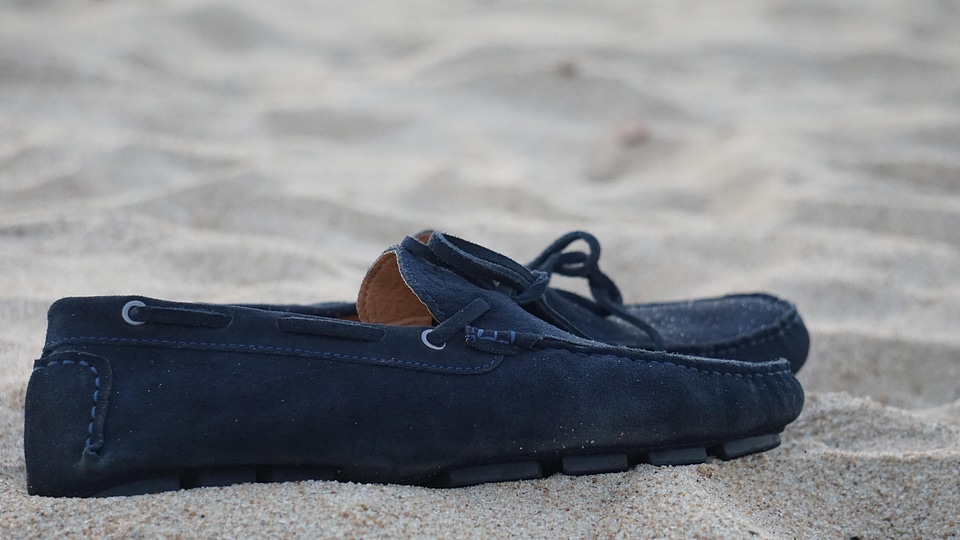 Beach sand shoes photo