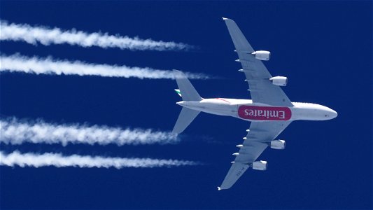 Airbus A380-861 A6-EED Emirates - Frankfurt to Dubai (35300 ft.)