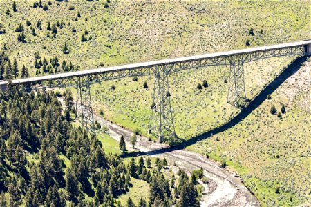 Gardner River Bridge from Mt. Everts