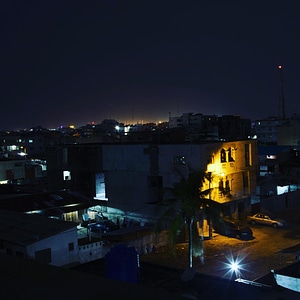 City night cityscape photo