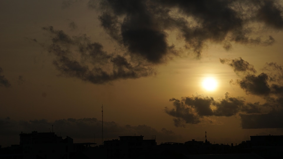 Sky clouds sun
