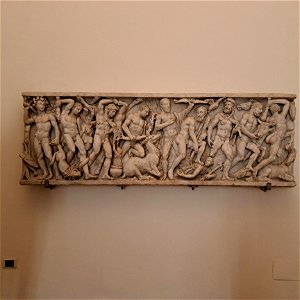 Trials of Hercules on Sarcophagus Palazzo Altemps Rome Italy