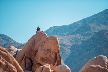 Visitors Admiring the View At Indian Cove
