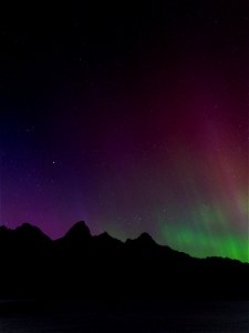Northern Lights Over the Tetons - 2