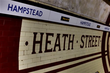 Old name of Hampstead station photo