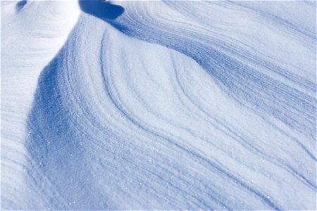 Textures of snow at Selawik National Wildlife Refuge photo