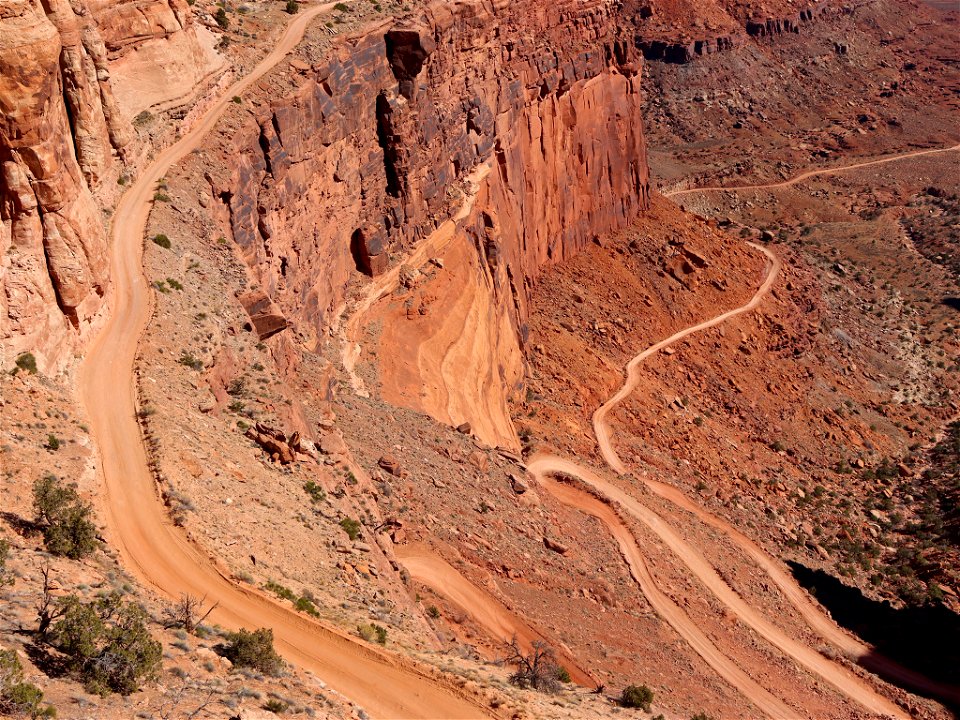 Shafer Canyon Road at Canyonlands NP in UT