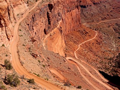 Shafer Canyon Road at Canyonlands NP in UT photo