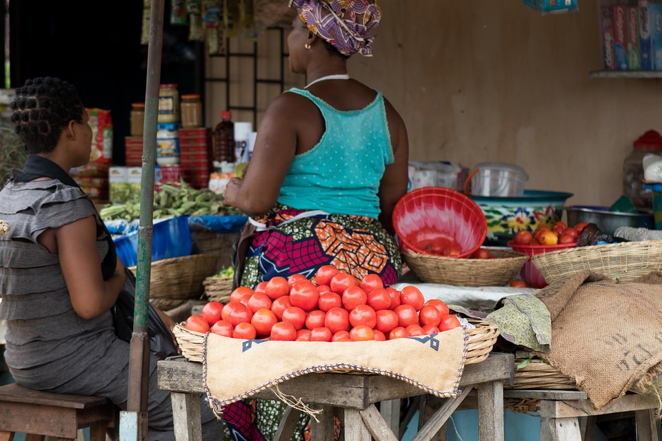 Market seller saleswoman