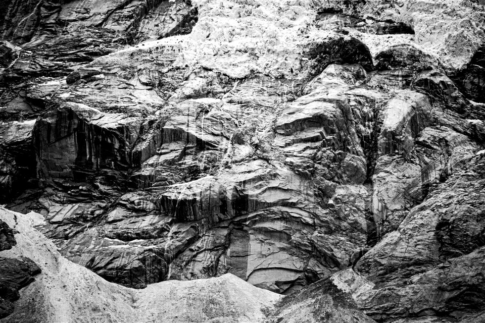 Textured, monochrome