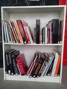 Books library shelf